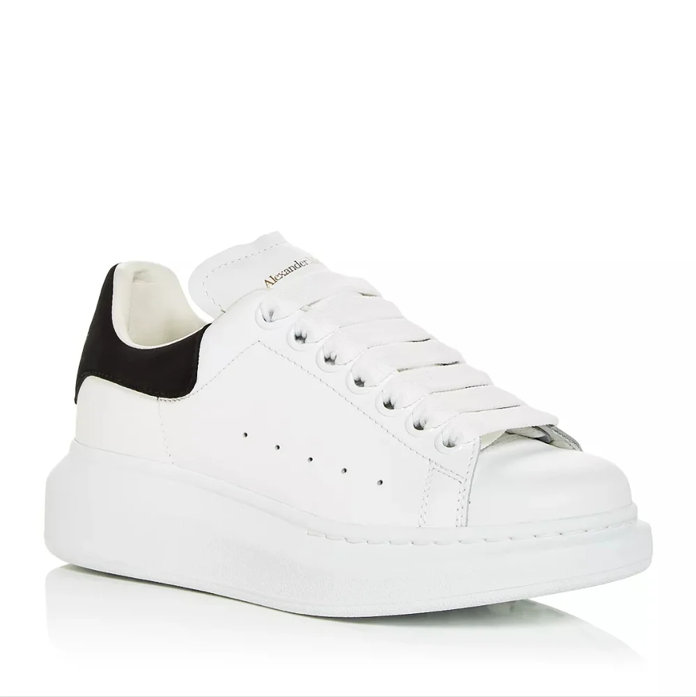Alexander McQueen Women's Oversized Suede Heel Detail Sneakers 37 - Picture 2 of 12